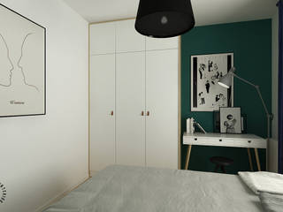 Sypialnia, Femberg Architektura Wnętrz Femberg Architektura Wnętrz Modern style bedroom