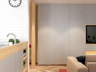Apartamento remodelação, 3d Solutions 3d Solutions Ruang Makan Modern