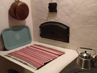 Sfeerfoto Handwoven Swedish table napkin, ilsephilips ilsephilips Кухня в скандинавском стиле