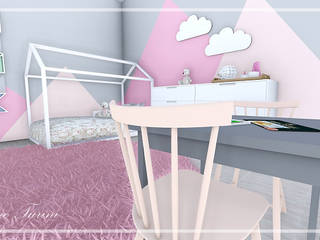 Quarto Montessoriano Menina, Aline Turini Arquitetura e Interiores Aline Turini Arquitetura e Interiores Girls Bedroom