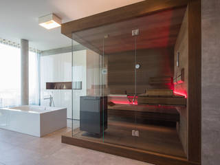 Inspiration: Design sauna, corso sauna manufaktur gmbh corso sauna manufaktur gmbh Modern bathroom گلاس