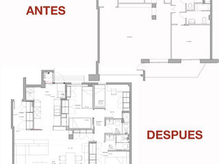 VIVIENDA EN BARCELONA Proyecto de Interiorismo integral, para rehacer el programa completo de necesidades y rentabilizar al máximo el espacio, CREAPROJECTS. Interior design. CREAPROJECTS. Interior design.