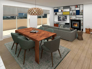 Design e Decoração de Apartamento Salas de jantar modernas por No Place Like Home ® Moderno