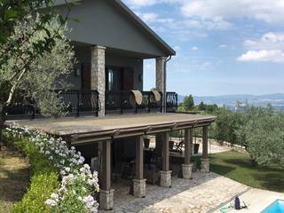 Pergola bio-climatica per villa privata a Terni, Zanzotti Design Zanzotti Design Jardins de inverno clássicos