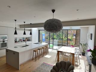 Architect designed rear house extension Highgate Haringey N6 – View from the seating area GOAStudio London residential architecture limited Dining room