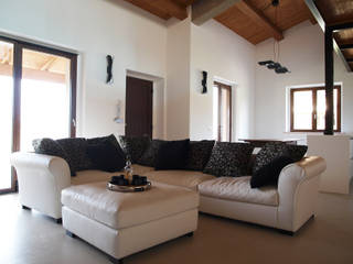 Villa privata a Sant'Angelo in Vado - Pesaro, Zanzotti Design Zanzotti Design Salas de estar modernas