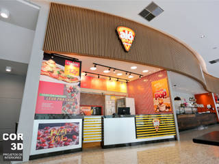 Pizzaria Alô Pizza , Cor3D Projetos de Interiores Cor3D Projetos de Interiores Commercial spaces