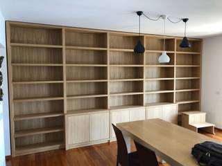 Librerie su misura in rovere, Falegnameria su misura Falegnameria su misura Study/officeCupboards & shelving Wood