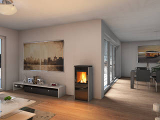 VAIO - NATURSTEIN + FEUER, CB-tec GmbH CB-tec GmbH Modern Living Room