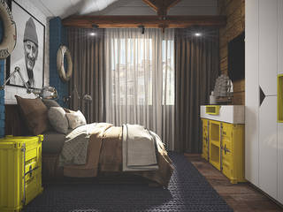 Комната для подростка, Diveev_studio#ZI Diveev_studio#ZI Boys Bedroom Wood Wood effect