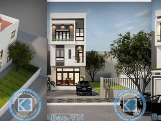 Thiết kế nhà 5m x 16m anh Hưng Từ Sơn, Bắc Ninh, Việt Architect Group Việt Architect Group