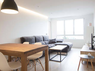 Reforma de piso, Bocetto Interiorismo y Construcción Bocetto Interiorismo y Construcción Scandinavian style living room