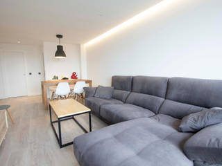 Reforma de piso, Bocetto Interiorismo y Construcción Bocetto Interiorismo y Construcción Scandinavian style living room