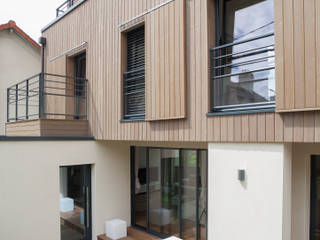 Maison Ossature bois Ile de France, C-tempo SAS C-tempo SAS Commercial spaces Wood Wood effect