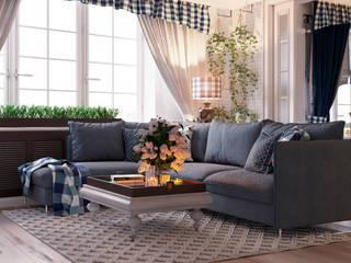 Квартира по ул. Аэродромная, Design Service Design Service Scandinavian style living room