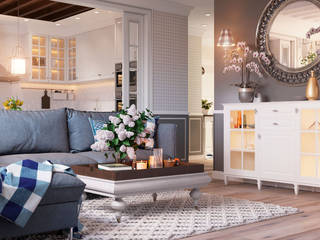 Квартира по ул. Аэродромная, Design Service Design Service Scandinavian style living room