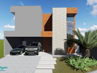 Residencia 01, Tauana Rodrigues - Arquitetura e Interiores Tauana Rodrigues - Arquitetura e Interiores 一戸建て住宅