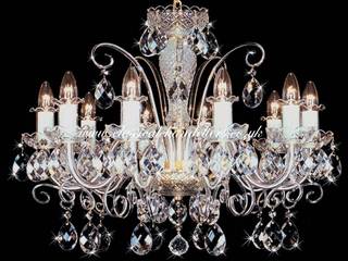 Glass Arm Chandeliers, Classical Chandeliers Classical Chandeliers Nowoczesny salon