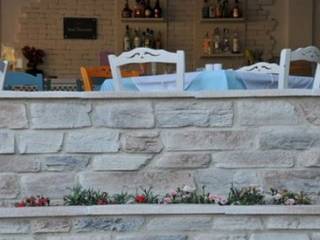 Projects, Tepostone South Africa Tepostone South Africa Balcone, Veranda & Terrazza in stile mediterraneo Pietra