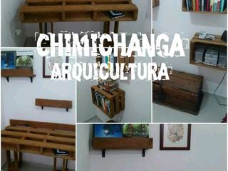 Escritorios, Chimichanga Sustentabilidad Creativa Chimichanga Sustentabilidad Creativa Oficinas de estilo rústico Madera Acabado en madera