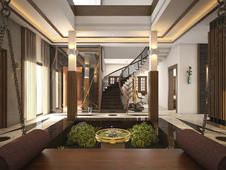 Interior Furnishing in Kochi, Monnaie Interiors Pvt Ltd Monnaie Interiors Pvt Ltd حديقة داخلية