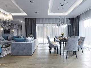 Ekskluzywna rezydencja w Warszawie, GLAM PROJECT Sp. z o.o. GLAM PROJECT Sp. z o.o. Classic style living room