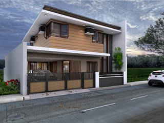Brand new 2 storey house - Exterior and surrounding homify Multi-Family house