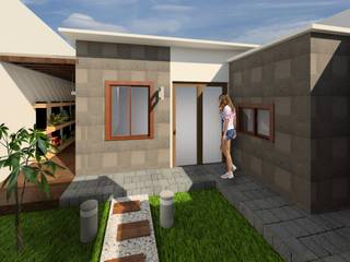 Diseño y Remodeacion jardin, Proyecta77 Proyecta77 Комерційні приміщення Бетон