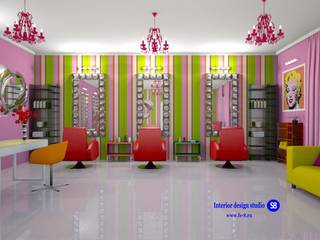 Beauty salon in Pop Art style, "Design studio S-8" 'Design studio S-8' Commercial spaces