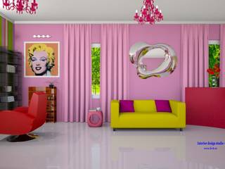 Beauty salon in Pop Art style, "Design studio S-8" 'Design studio S-8' Minimalist office buildings