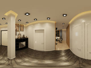 homify Modern Corridor, Hallway and Staircase