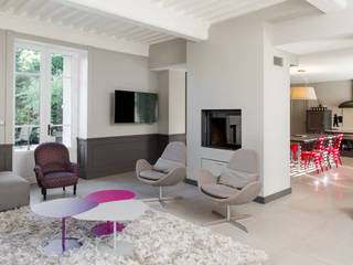 Rénovation rustique chic, réHome réHome 모던스타일 거실