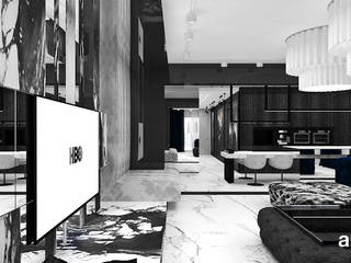 TAKE YOUR TIME! | Wnętrza apartamentu, ARTDESIGN architektura wnętrz ARTDESIGN architektura wnętrz Ruang Keluarga Modern