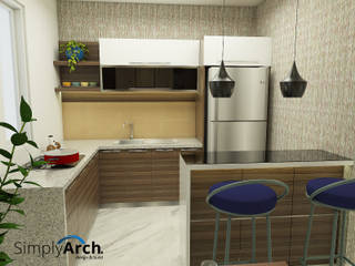 J-House Interior Design, Simply Arch. Simply Arch. ミニマルデザインの キッチン