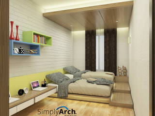 J-House Interior Design, Simply Arch. Simply Arch. Camera da letto minimalista