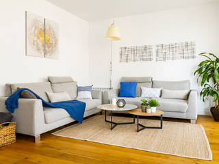 Reforma Integral en Vivienda, Sezam Studio Sezam Studio Scandinavian style living room Wood Wood effect