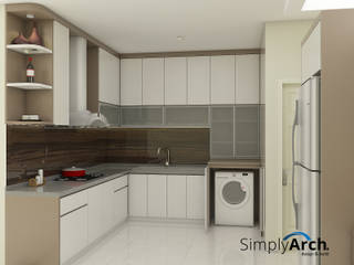 Kitchen at Greenlake City, Tangerang, Simply Arch. Simply Arch. Minimalistische Küchen