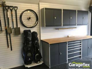 Let this stunning garage makeover design in Harpenden inspire you, Garageflex Garageflex Garage double