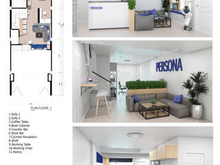 Interior Design : Persona Office Design, Blufox eco-solution Co., Ltd. Blufox eco-solution Co., Ltd. พื้นที่เชิงพาณิชย์