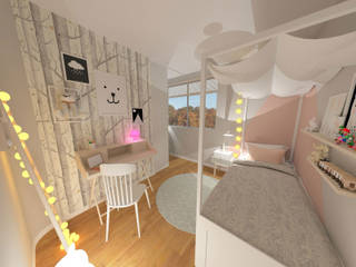 Décoration et aménagement de pièces dans une maison - Saint Fons, 1.61 design 1.61 design Scandinavian style nursery/kids room
