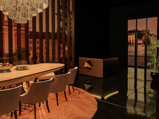 Konsept Lux Restaurant Projesi, Atölye Teta İç Mimarlık Atölye Teta İç Mimarlık Modern Yemek Odası