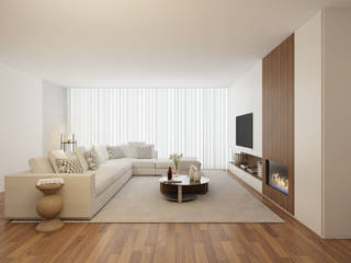Home for Two, 411 - Design e Arquitectura de Interiores 411 - Design e Arquitectura de Interiores Phòng khách