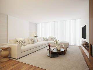 Home for Two, 411 - Design e Arquitectura de Interiores 411 - Design e Arquitectura de Interiores غرفة المعيشة