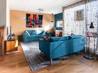 Interieurplan voor een zithoek in Oegstgeest, Regina Dijkstra Design Regina Dijkstra Design Living room