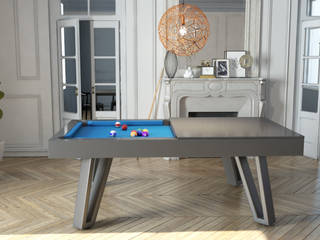 Le Billard Mont-Blanc, table de billard convertible et contemporaine