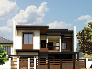 Two Storey Duplex Apartment at Las Pinas, MG Architecture Design Studio MG Architecture Design Studio Multi-Family house