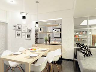 Project Apartemen Taman Anggrek, PT. Magnolia Adi Sentosa PT. Magnolia Adi Sentosa Modern dining room