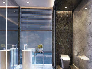 Veranda Apartement, nakula arsitek studio nakula arsitek studio Modern Bathroom