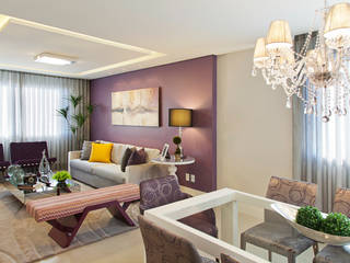 Apartamento Villa Ventura, ArqArte - Arquitetura & Interiores ArqArte - Arquitetura & Interiores モダンデザインの リビング