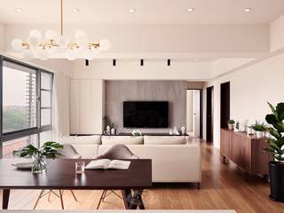 無印簡約風放鬆宅, 層層室內裝修設計有限公司 層層室內裝修設計有限公司 Living room
